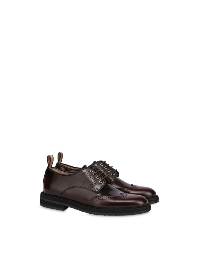 Pollini Derby In Vitello Abrasivato Mannish Mosto In Linea