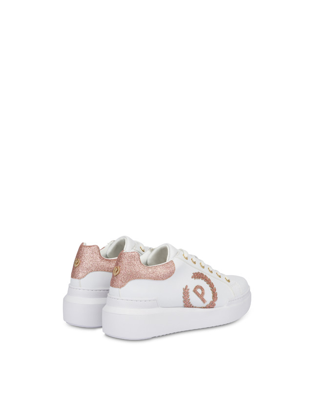 Pollini Sneakers Carrie Con Glitter Bianco/antico Qualità