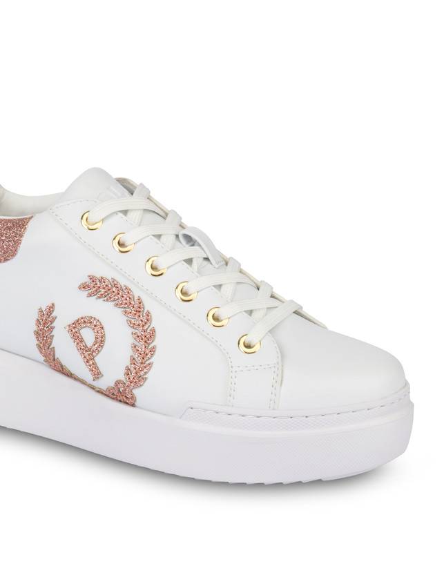 Pollini Sneakers Carrie Con Glitter Bianco/antico Qualità