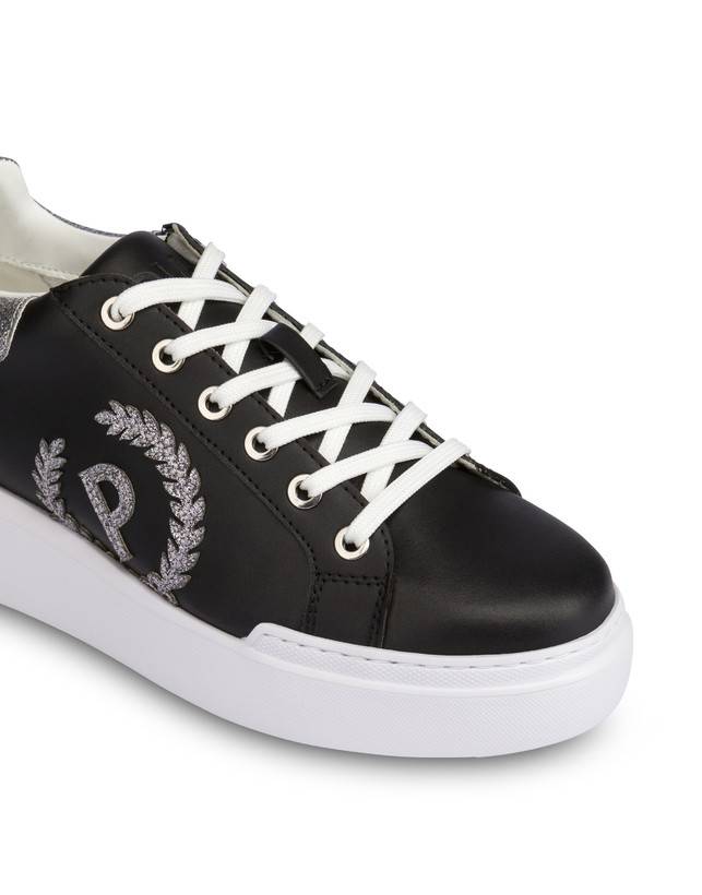Pollini Sneakers Carrie Con Glitter Nero/acciaio Vendita