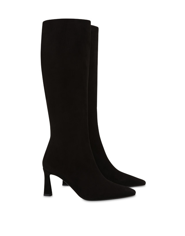 Pollini Stivali In Camoscio Sissi Nero Shopping Online