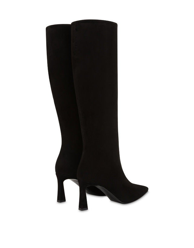 Pollini Stivali In Camoscio Sissi Nero Shopping Online