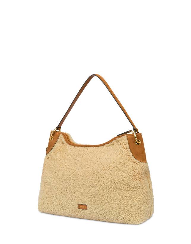 Pollini Hobo Bag In Montone E Crosta Anjia Novità