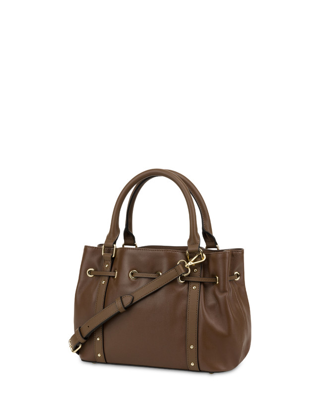 Pollini Piccola Borsa In Nappa Serena Marrone/marrone Vendita Calda