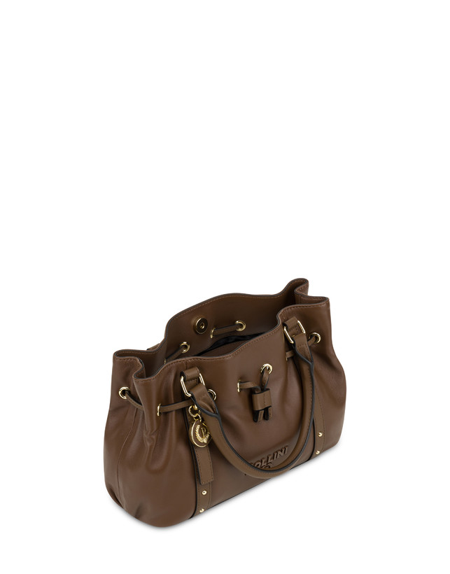 Pollini Piccola Borsa In Nappa Serena Marrone/marrone Vendita Calda