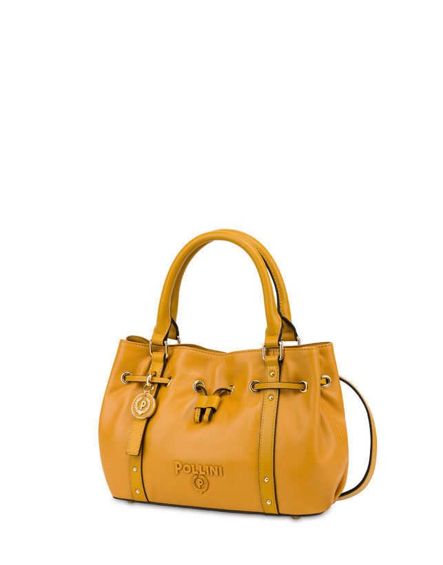 Pollini Piccola Borsa In Nappa Serena Mostarda/mostarda Saldi Di Fabbrica
