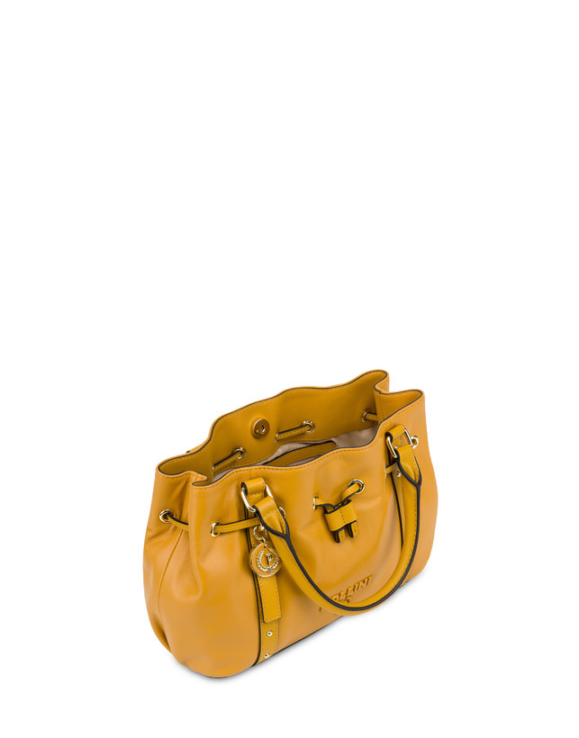 Pollini Piccola Borsa In Nappa Serena Mostarda/mostarda Saldi Di Fabbrica