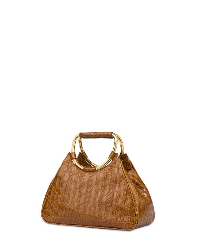 Pollini Clutch In Vitello Stampa Cocco Armour Nuova
