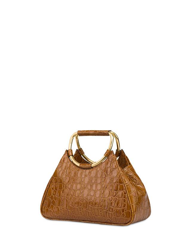 Pollini Clutch In Vitello Stampa Cocco Armour Nuova