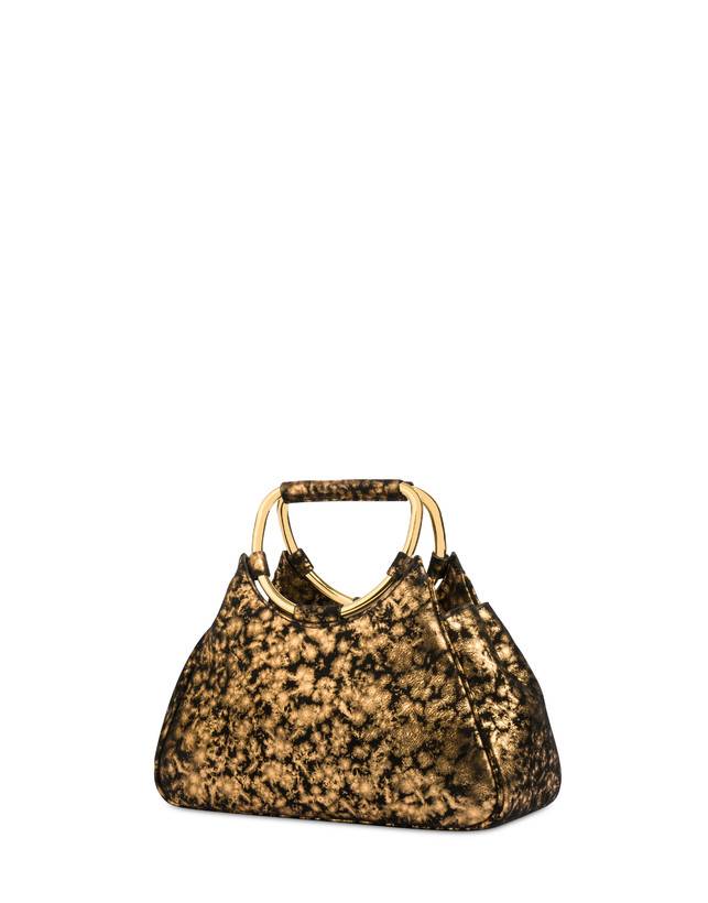Pollini Clutch In Camoscio Effetto Dorato Armour Moda