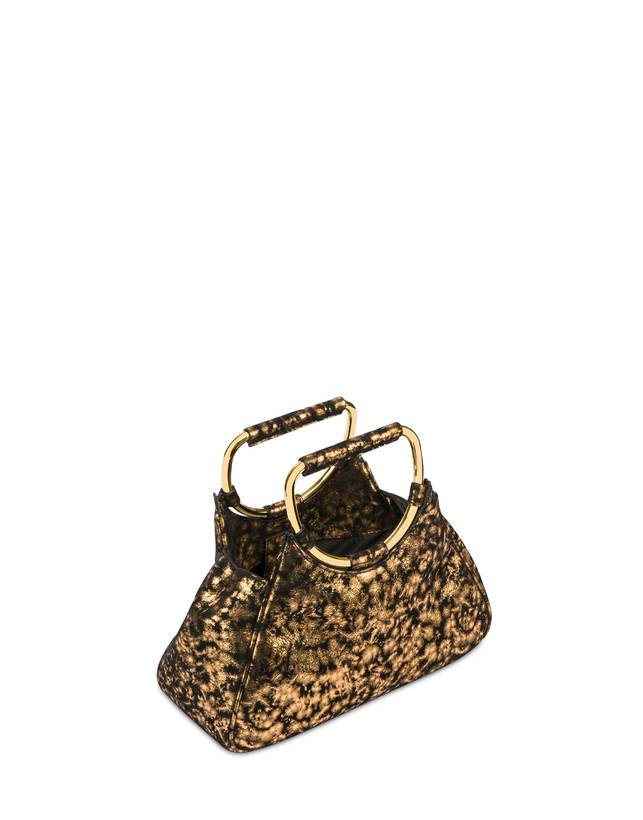 Pollini Clutch In Camoscio Effetto Dorato Armour Moda