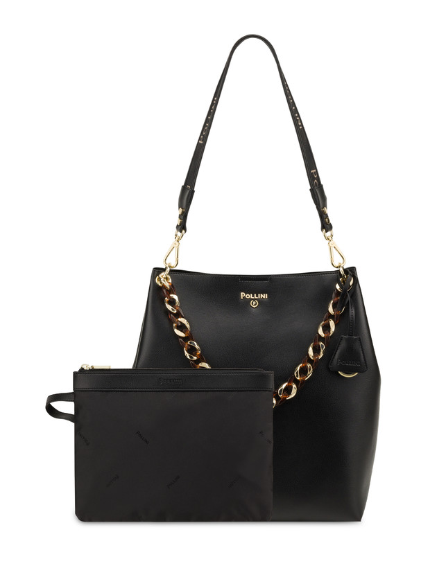 Pollini Hobo Bag Darlene Nero In Linea