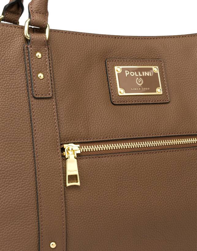 Pollini Borsa Doppio Manico Serena Marrone Vendita