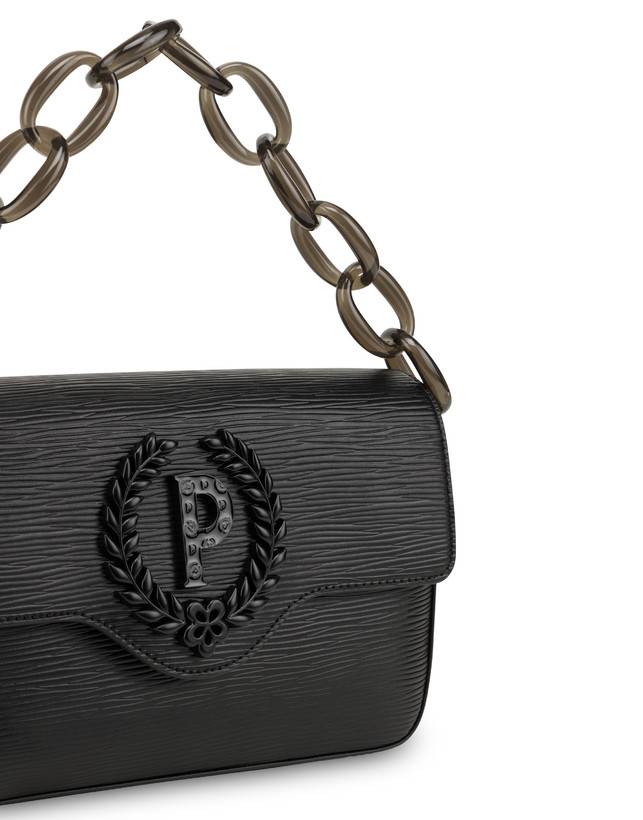 Pollini Candy Bag Con Maxi Catena Nero Consegna Veloce
