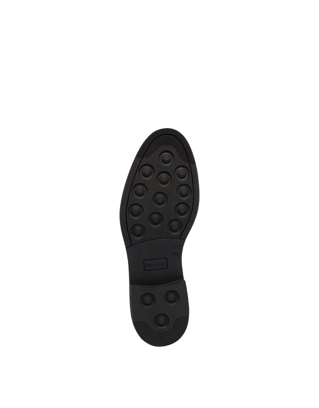 Pollini Derby In Crosta Con Broguering Corinto Grafite Prezzo Ridotto