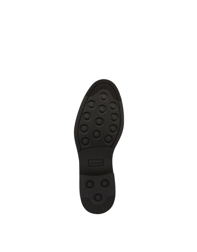 Pollini Derby In Crosta Con Broguering Corinto Blu Sottocosto