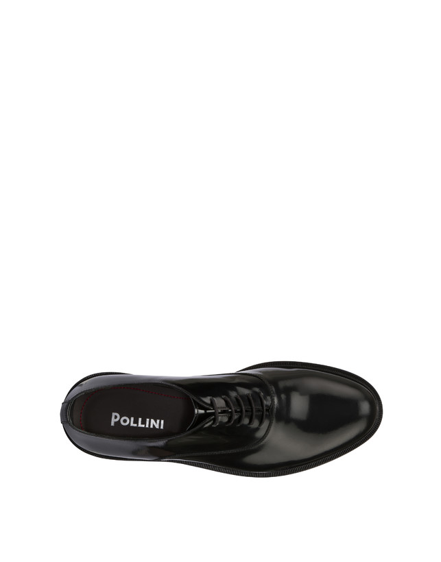 Pollini Francesine In Vitello Abrasivato 1920 Nero Presa