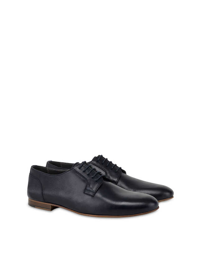 Pollini Derby In Capra Flexy Blu Sconto
