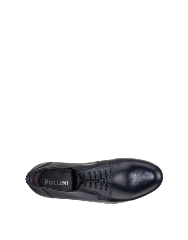 Pollini Derby In Capra Flexy Blu Sconto