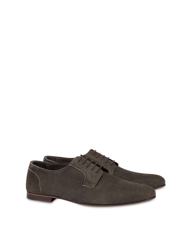Pollini Derby In Scamosciato Flexy Grafite Offerta