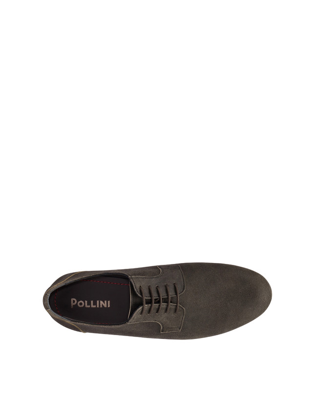 Pollini Derby In Scamosciato Flexy Grafite Offerta