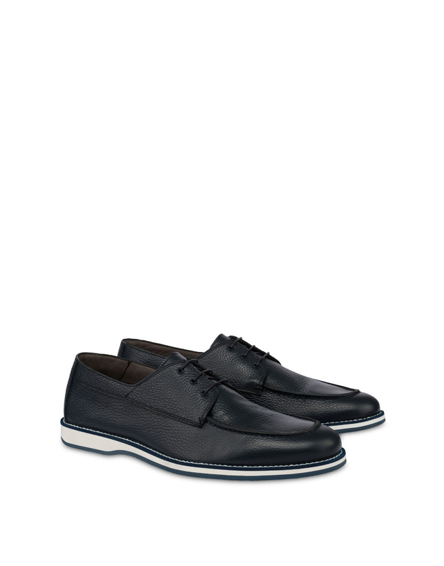Pollini Derby In Vitello Green Field Blu In Vendita