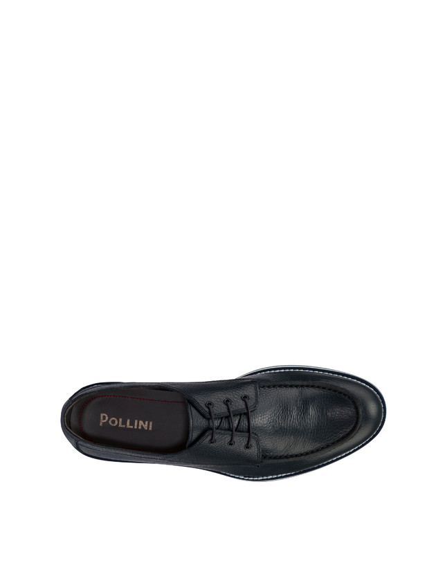 Pollini Derby In Vitello Green Field Blu In Vendita
