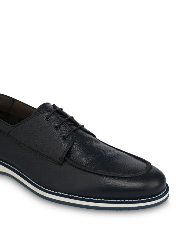 Pollini Derby In Vitello Green Field Blu In Vendita