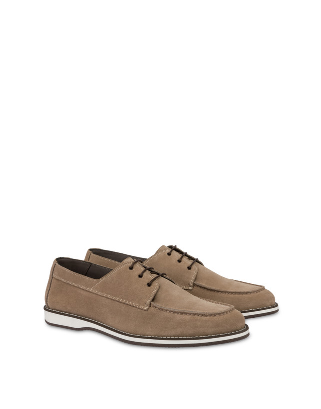 Pollini Derby In Crosta Green Field Beige Saldi