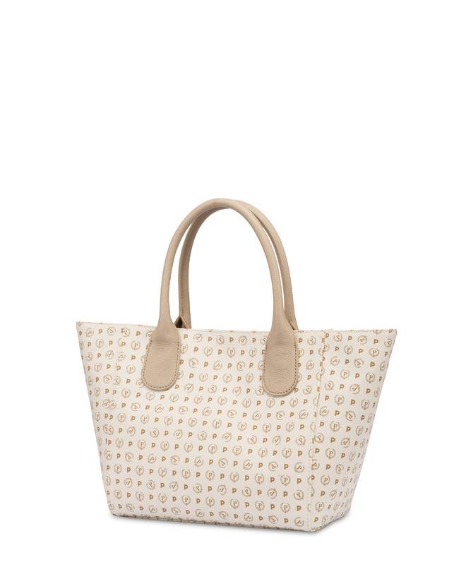Pollini Tote Bag Medium Heritage Flowers Avorio/ghiaccio Hotsell