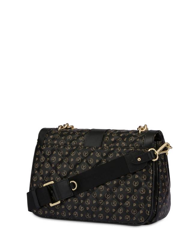 Pollini Borsa A Spalla Heritage Matelassé Nero/nero Spedizione Gratuita