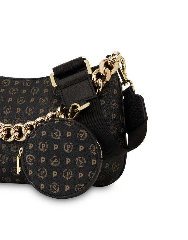 Pollini Borsa A Tracolla Heritage Logo Classic Nero/nero Consegna Veloce