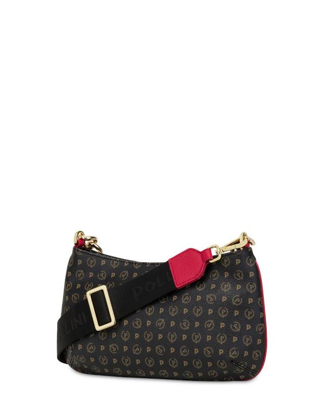 Pollini Borsa A Tracolla Heritage Logo Classic Nero/lacca Fino Al -60%