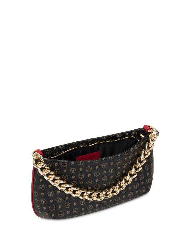Pollini Borsa A Tracolla Heritage Logo Classic Nero/lacca Fino Al -60%