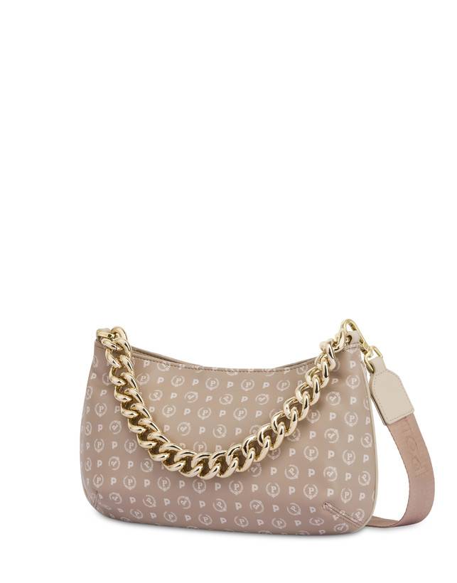 Pollini Borsa A Tracolla Con Catena Heritage Soft Touch Beige/avorio Shopping Online