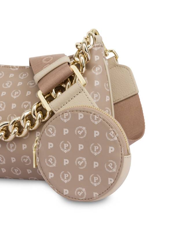 Pollini Borsa A Tracolla Con Catena Heritage Soft Touch Beige/avorio Shopping Online