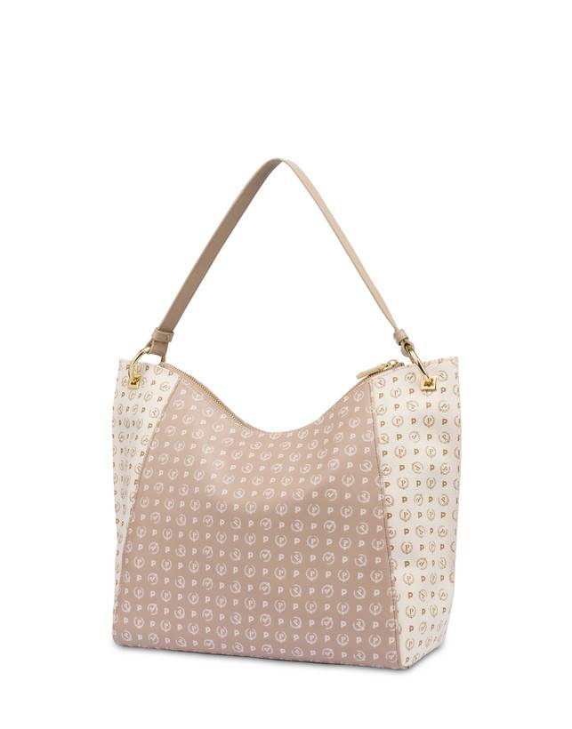 Pollini Tote Bag In Pvc Heritage Soft Touch Avorio/beige/ghiaccio Prezzo Ridotto