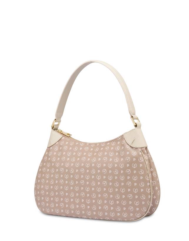 Pollini Borsa A Spalla In Pvc Heritage Soft Touch Beige/avorio Fornitura limitata