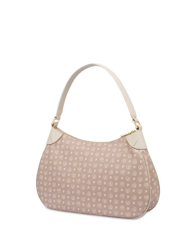 Pollini Borsa A Spalla In Pvc Heritage Soft Touch Beige/avorio Fornitura limitata