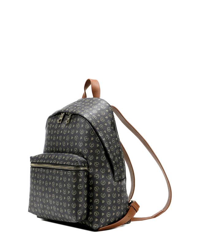 Pollini Zaino Heritage Logo Classic Nero/marrone Vendita Calda