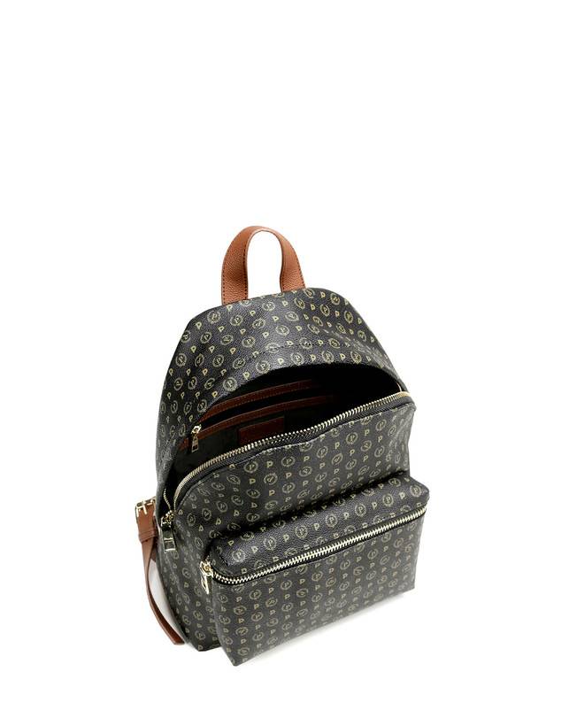 Pollini Zaino Heritage Logo Classic Nero/marrone Vendita Calda