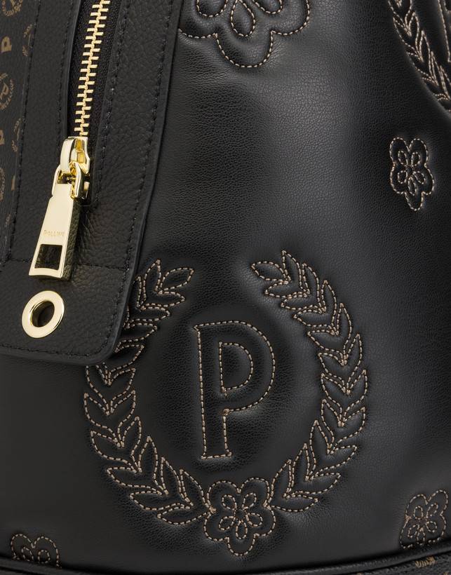 Pollini Zaino Puffy Heritage Nero/nero/nero Italy