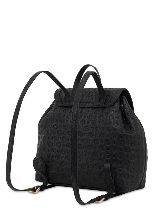 Pollini Zaino Heritage Logo Embossed Nero 2025