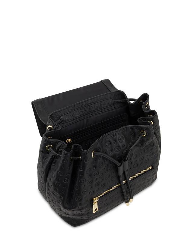 Pollini Zaino Heritage Logo Embossed Nero 2025