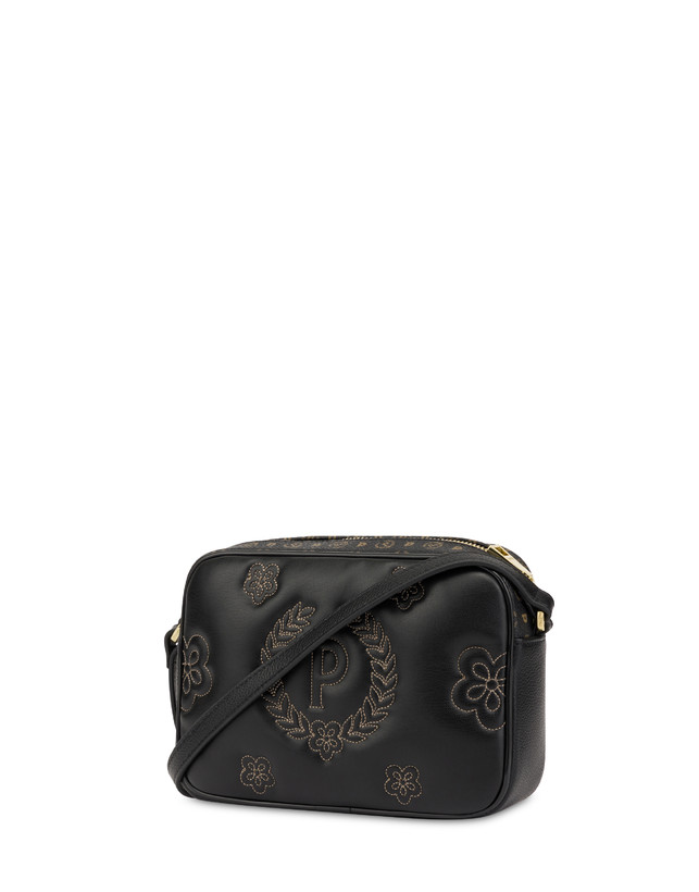 Pollini Borsa A Tracolla Puffy Heritage Nero/nero/nero Spedizione Gratuita
