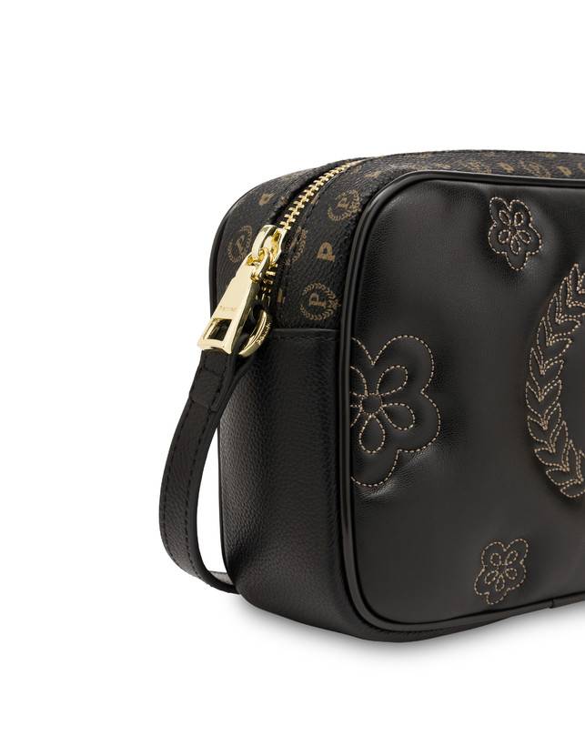 Pollini Borsa A Tracolla Puffy Heritage Nero/nero/nero Spedizione Gratuita