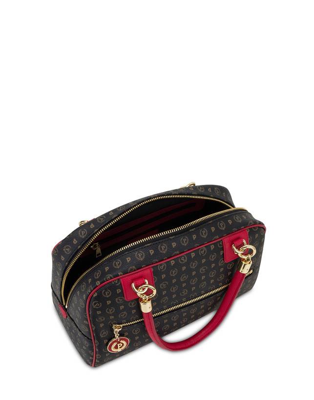 Pollini Bowling Bag Heritage Logo Classic Nero/lacca Prezzo Ridotto