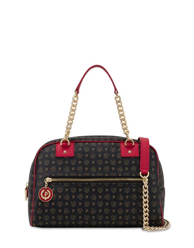 Pollini Bowling Bag Heritage Logo Classic Nero/lacca Prezzo Ridotto