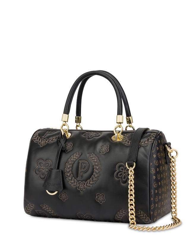 Pollini Borsa Bauletto Puffy Heritage Nero/nero/nero Presa