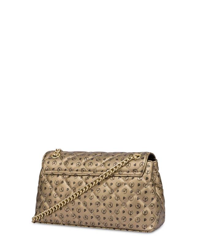 Pollini Borsa A Spalla Heritage Matelassé Oro/nero Economico